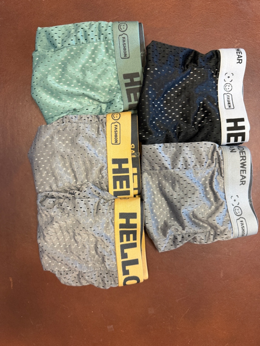 Hello Men's Breathable Boxer Briefs — Assorted Colors